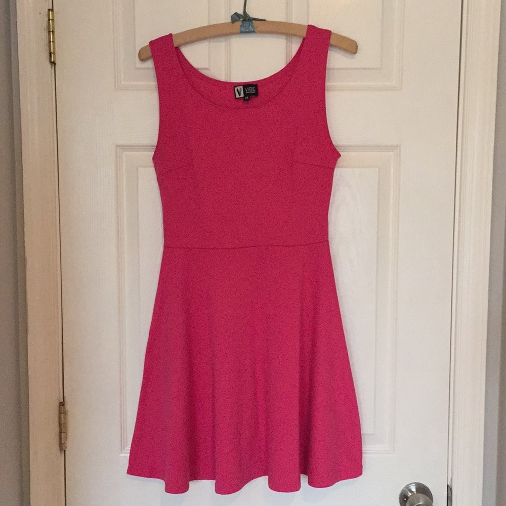 Vibe Sportswear Bright Pink Skater Dress